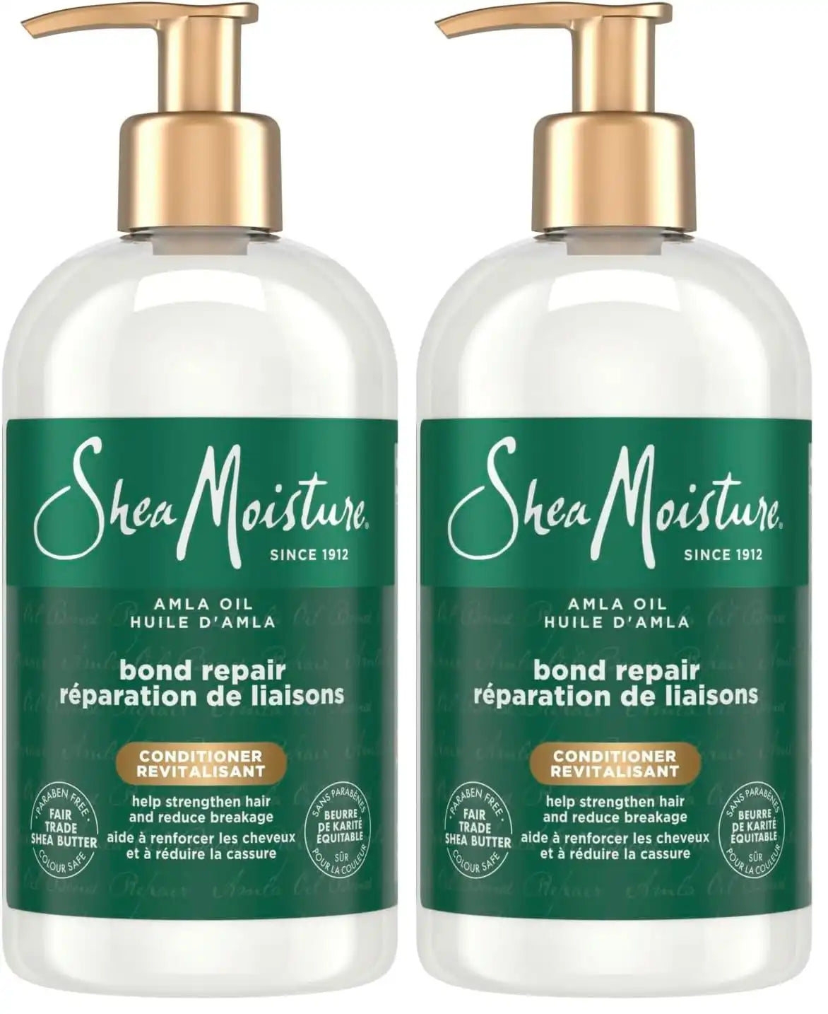 SheaMoisture Bond Repair Conditioner Amla Oil Strengthens And Repairs Hair Bonds With Hydroplex Technology And Amla Oil For Less Breakage With Restorative HydroPlex Infusion 13 FlOz,(Pack of 2)
