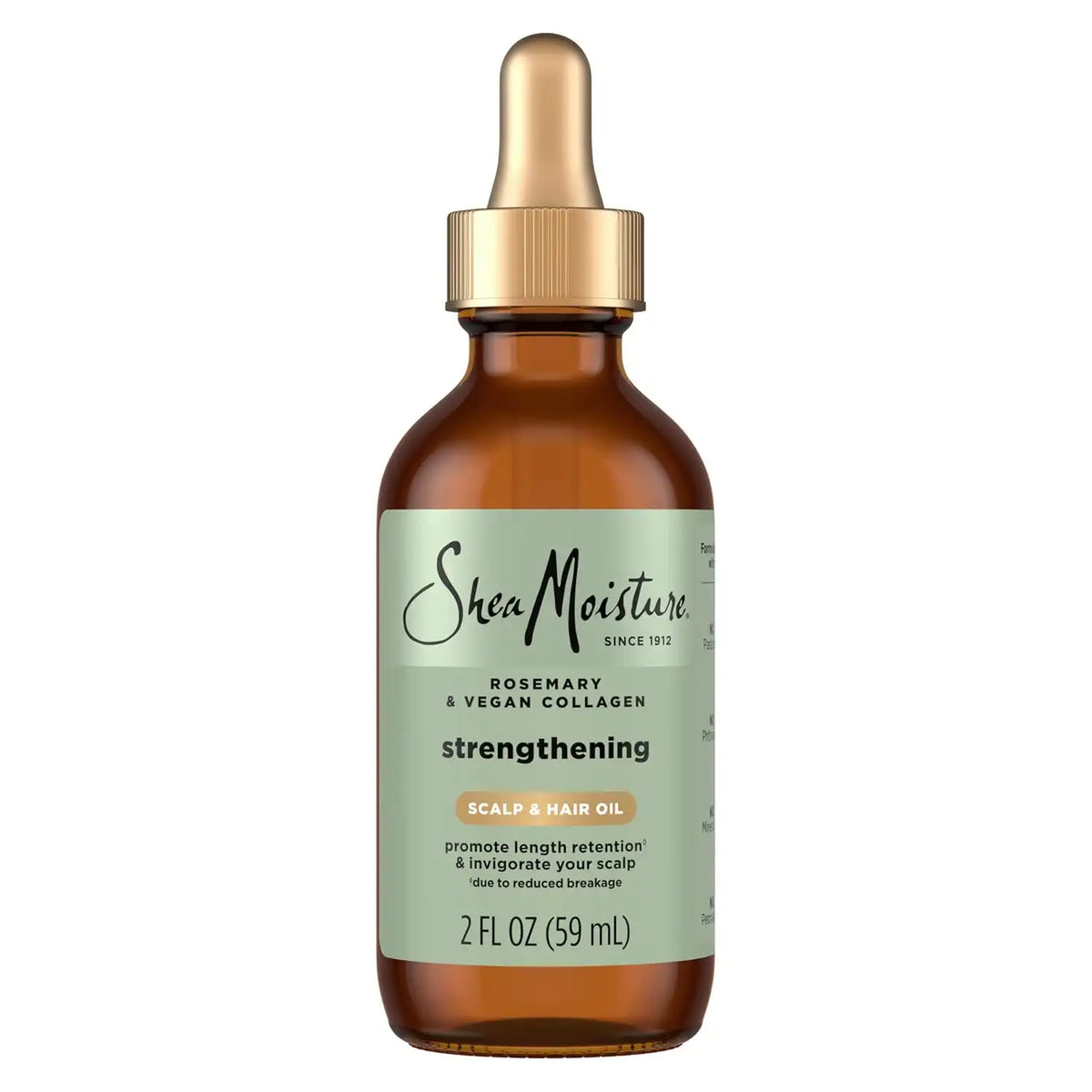 Shea Moisture Strengthening Scalp & Hair Oil Rosemary & Vegan Collagen to Protect Scalp & Strengthen Hair W/ScalpBoost Technology For A Cooling Sensation W/ScalpBoost Technology, 2 Fl Oz (Pack of 12)