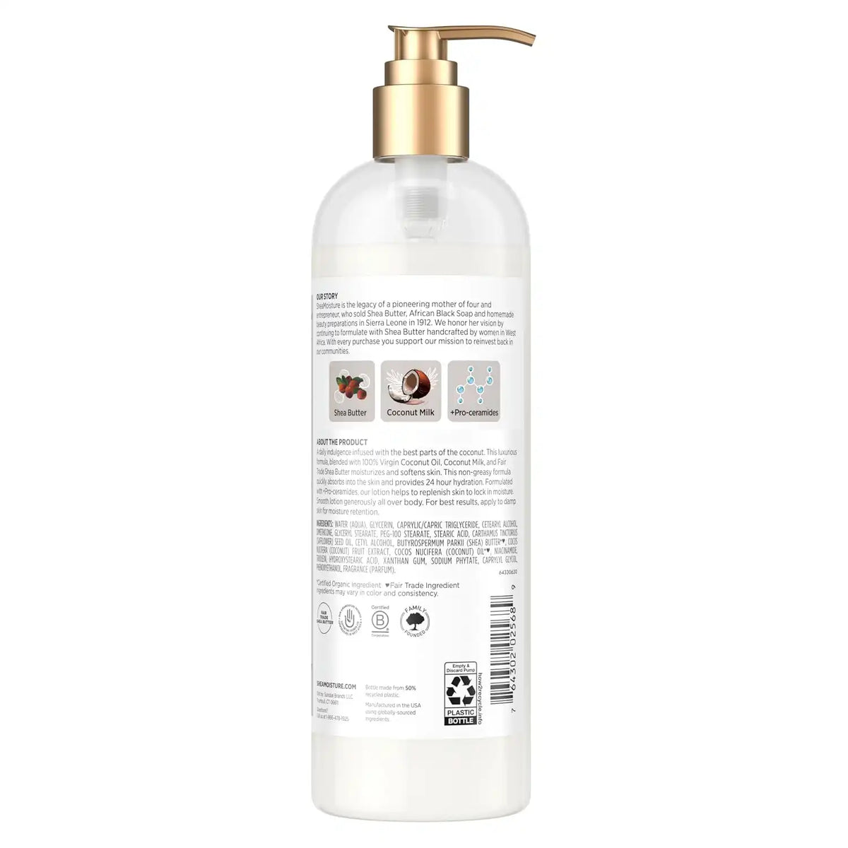 Shea Moisture Daily Hydration Body Lotion with Virgin Coconut Oil 16oz