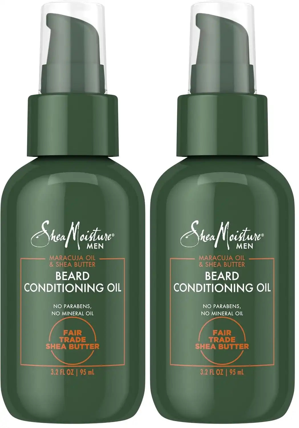 SheaMoisture Beard Conditioning Oil for a Full Beard Maracuja Oil and Shea Butter to Moisturize and Soften 3.2 oz,(Pack of 2)