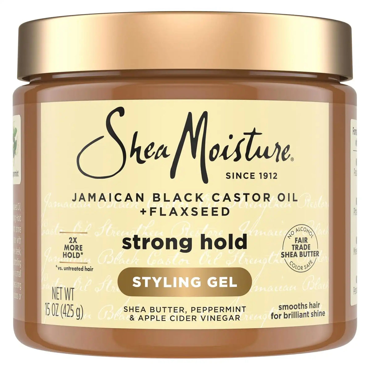 Shea Moisture Strong Hold Styling Gel with Flaxseed 15oz